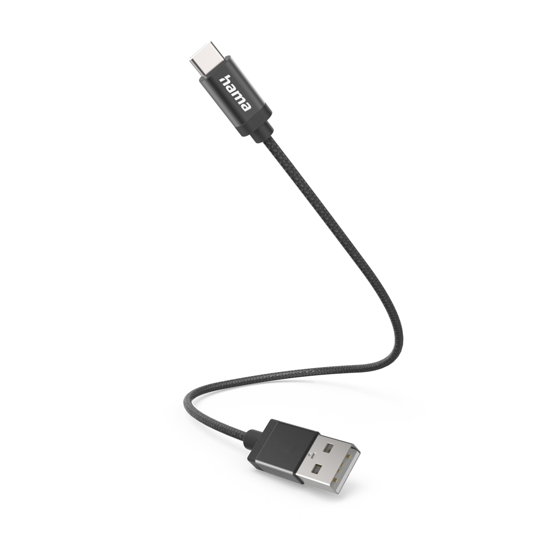 Hama 00201600 USB-kabel USB 2.0 0,2 m USB A USB C Zwart