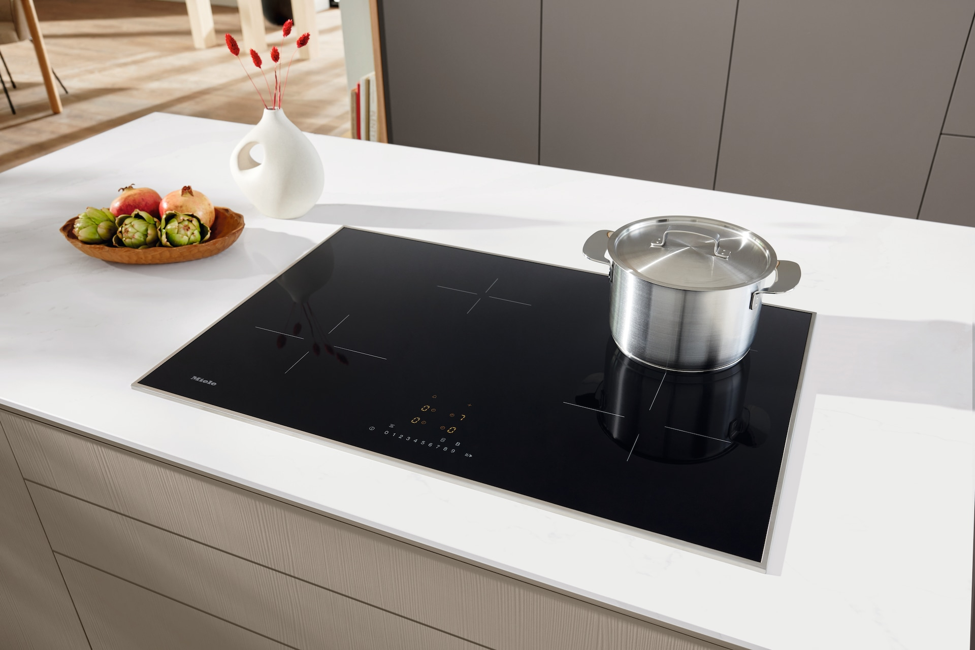 Miele KM 7373 FR Zwart Ingebouwd 86 cm Inductiekookplaat zones 4 zone(s)