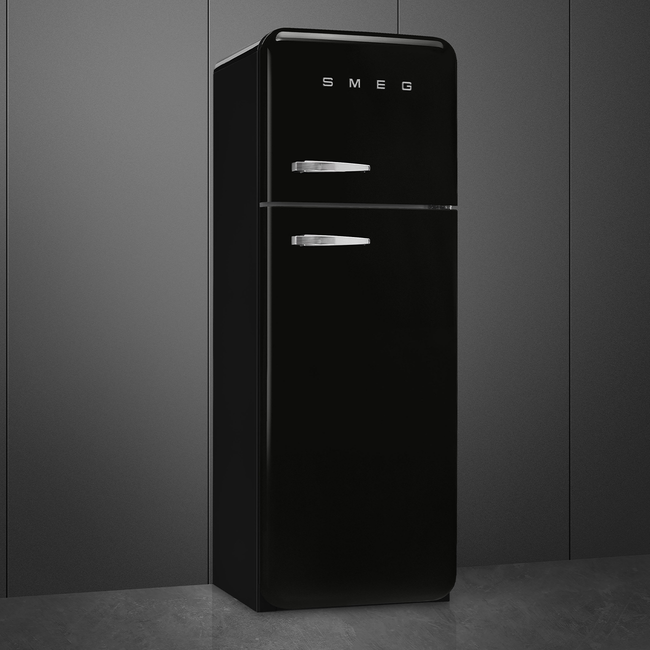 Smeg FAB30RBL5 koel-vriescombinatie Vrijstaand 294 l D Zwart