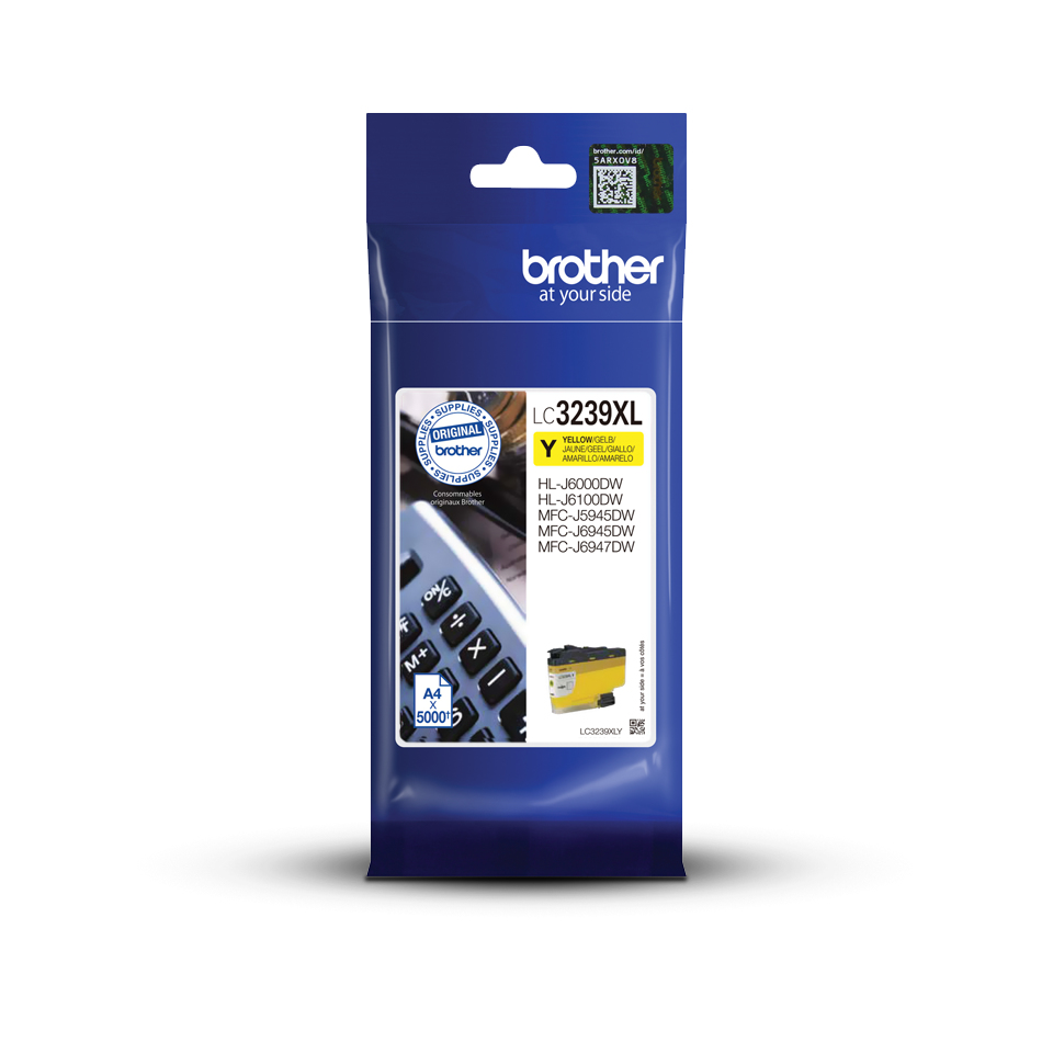 Brother LC-3239XLY inktcartridge 1 stuk(s) Origineel Hoog (XL) rendement Geel