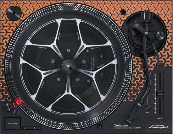 Platenspeler TECHNICS SL-1200M7PED Lamborghini rood/oranje