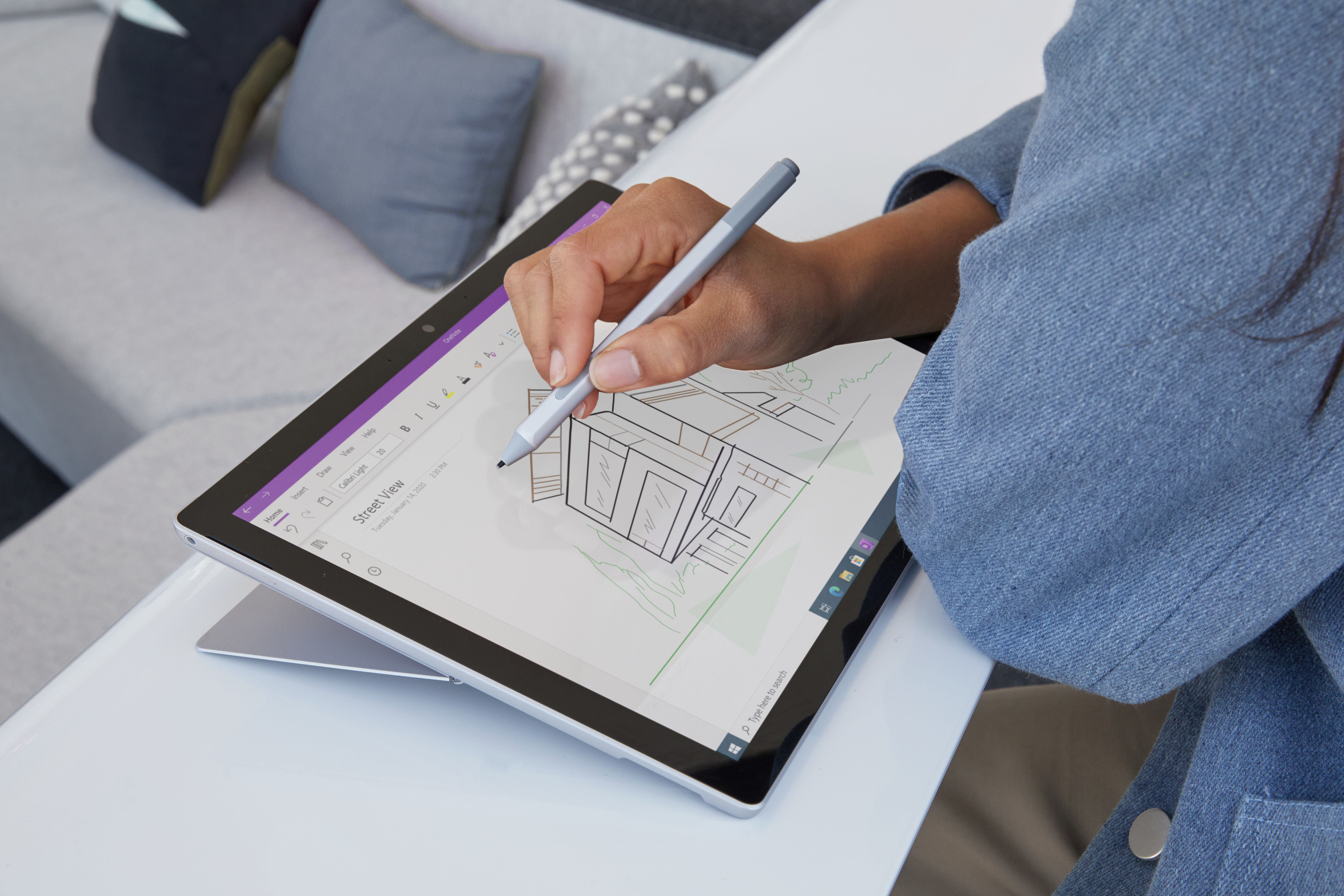 Microsoft Surface Pro 7 Intel® Core™ i5 128 Go 31,2 cm (12.3") 8 Go Wi-Fi 6 (802.11ax) Windows 10 Pro Platine