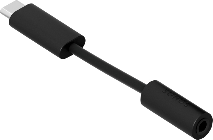 Adapter SONOS line-in 3.5mm -> usb-c zwart