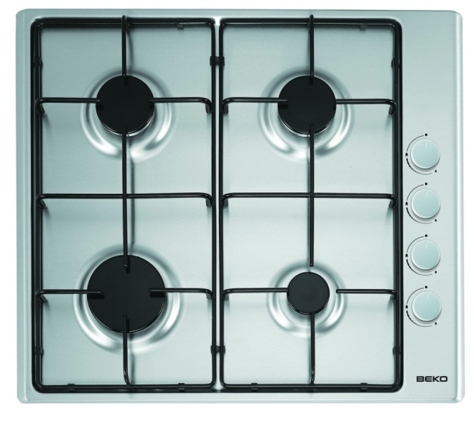 Kookplaat Gas Beko HIZG 64120 SX Inox