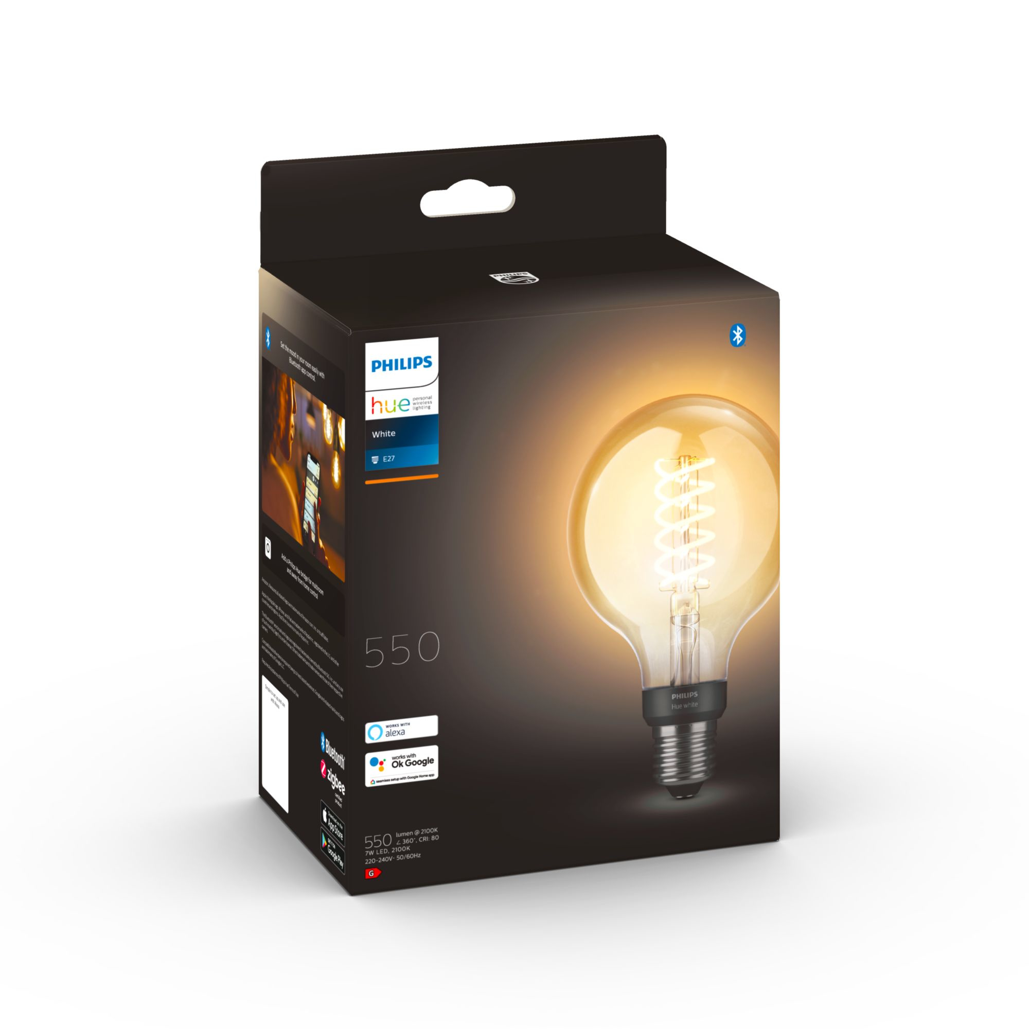 Lamp PHILIPS HUE Filament White E27 G93 