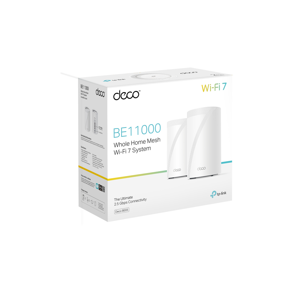 TP-Link Deco BE65 Mesh Wi-Fi 5/6/7 - 2-PACK