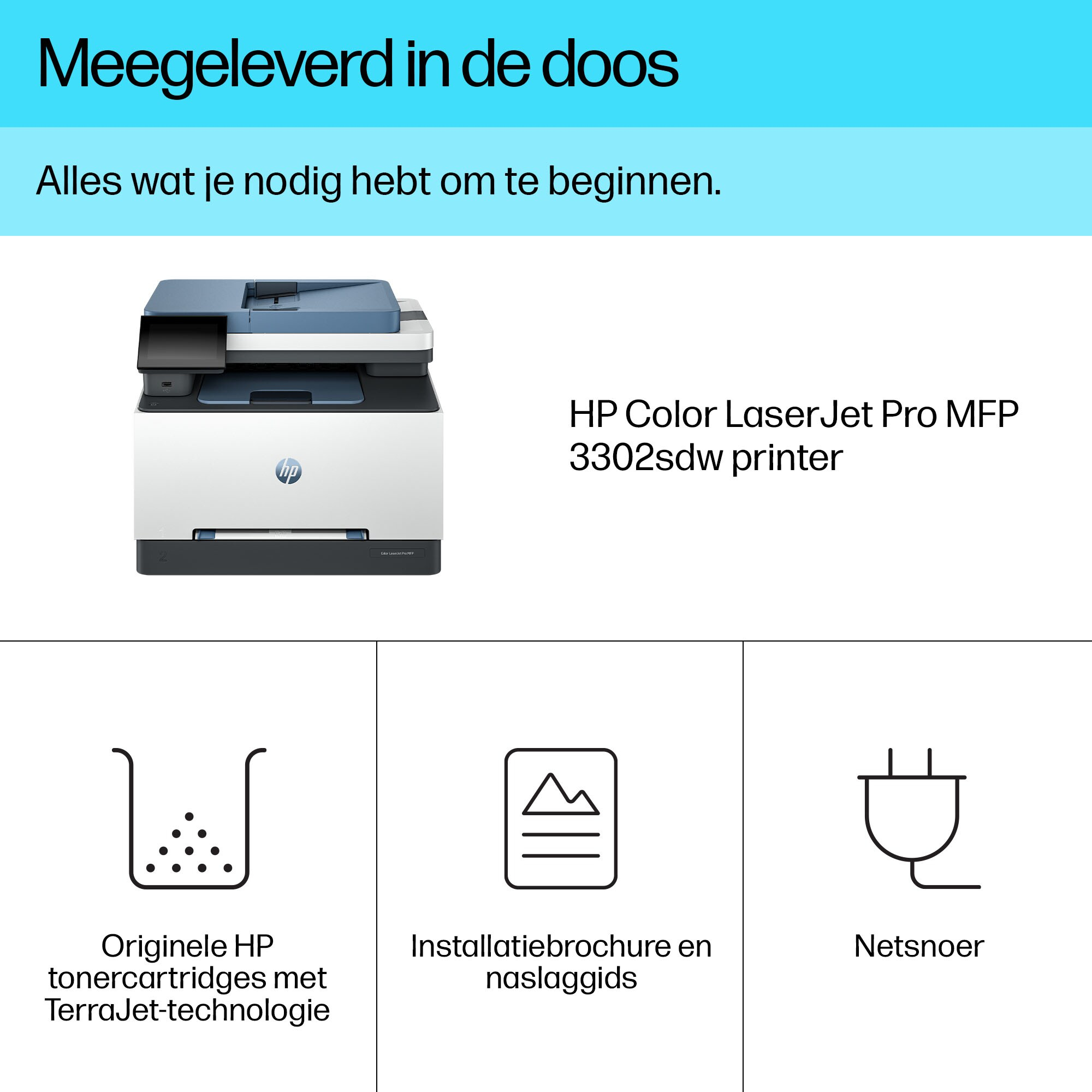 Printer Laser HP Laserjet 3302SDW AIO Kleur A4