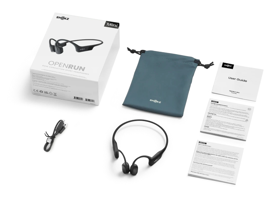 Hoofdtelefoon SHOKZ OpenRun Mini zwart (USB-C connector)