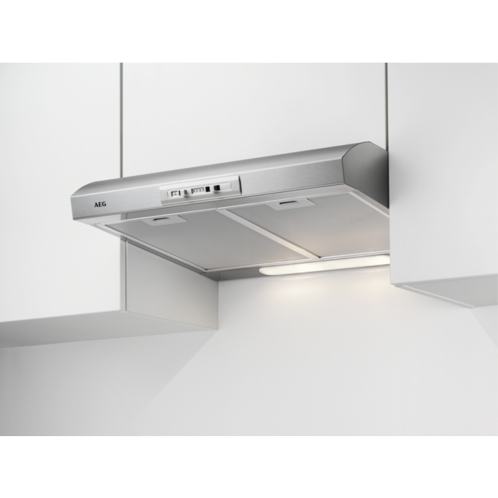 Dampkap BI AEG DUB1611M / onderbouw / 60cm / inox / D