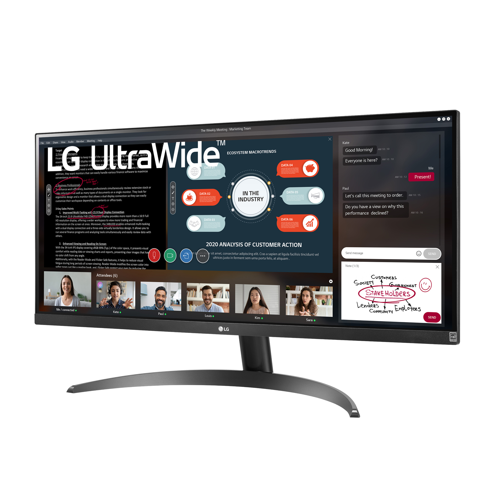 LG ultrawide monitor 29WP500-B.AEU