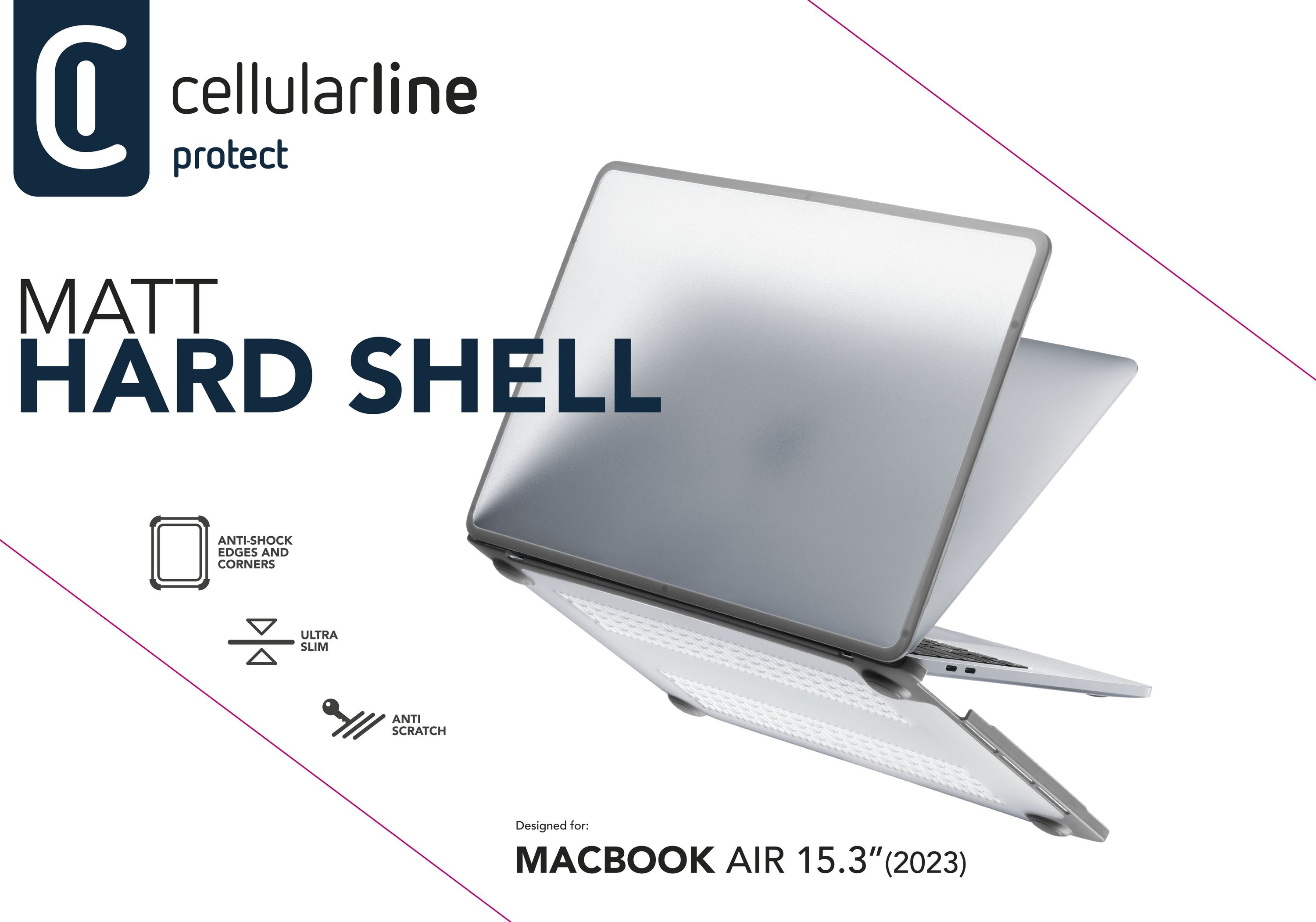 Cellularline Matt Hard Shell - MacBook Air 15.3'' (2023)