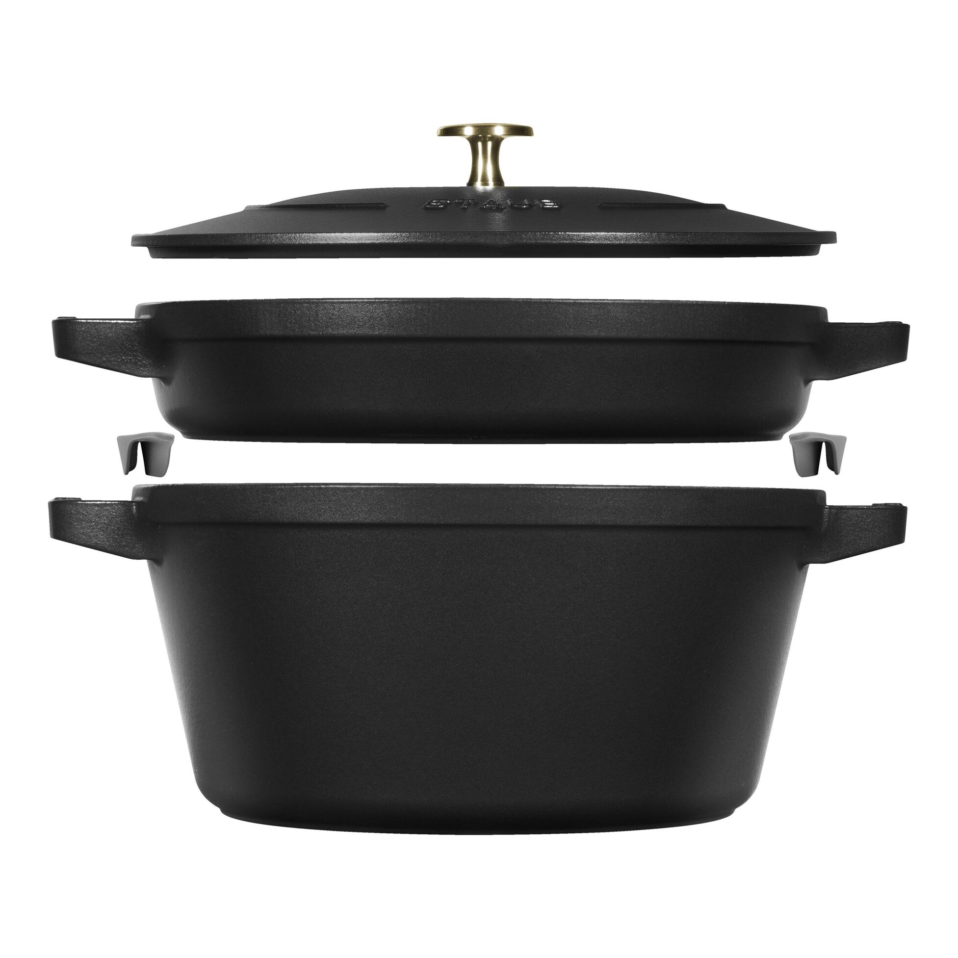 Stapelbare Cocotte STAUB 14622423 Zwart 24cm