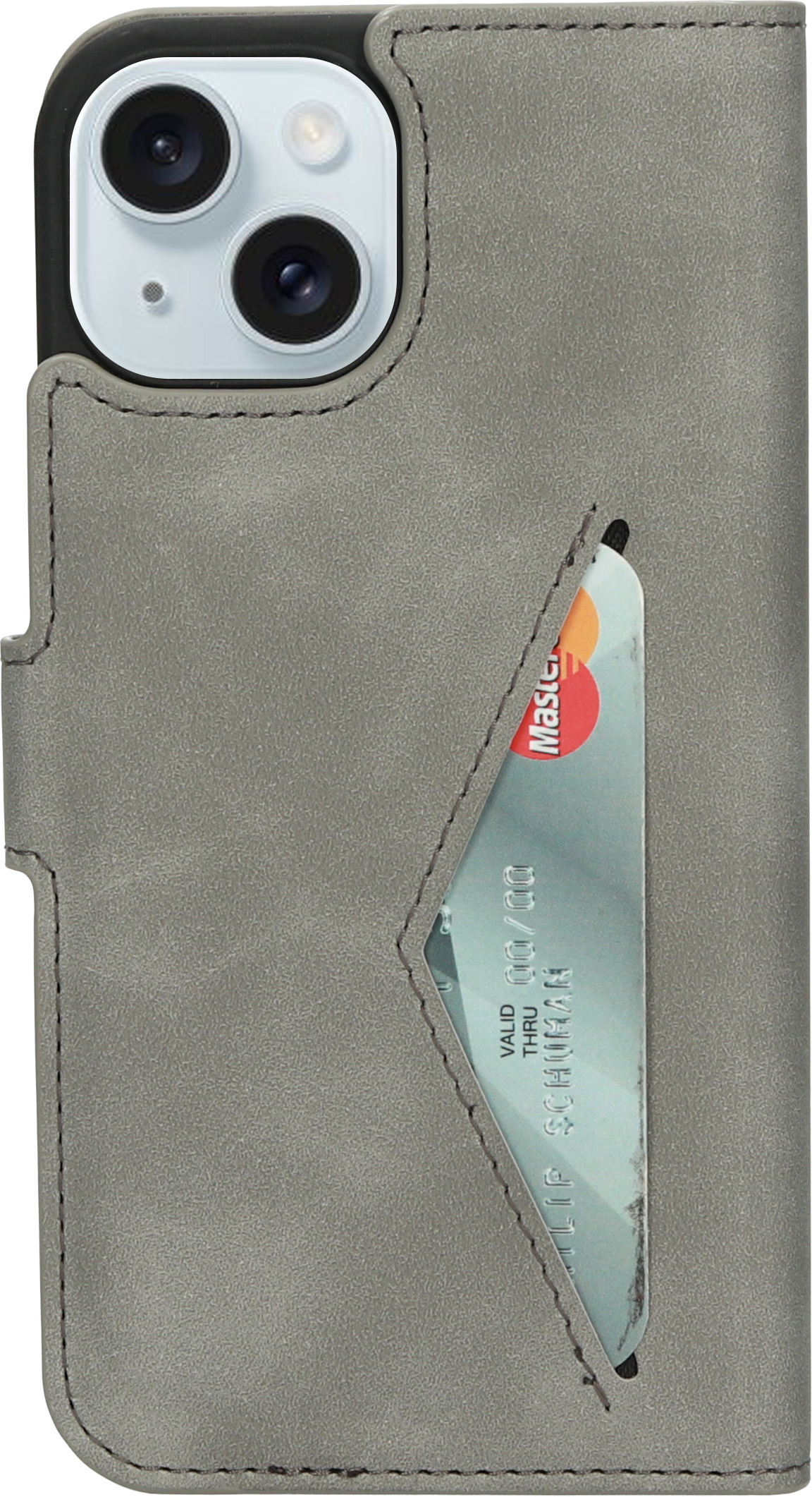 Mobiparts Classic Wallet coque de protection pour téléphones portables 15,5 cm (6.1") Étui avec portefeuille Gris