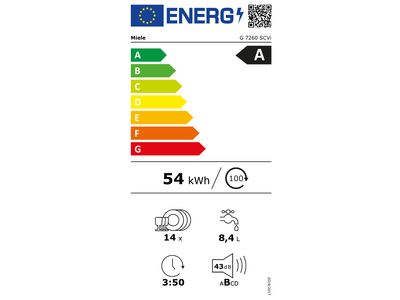 Miele Lave-vaisselle encastrable G7260SCVICS