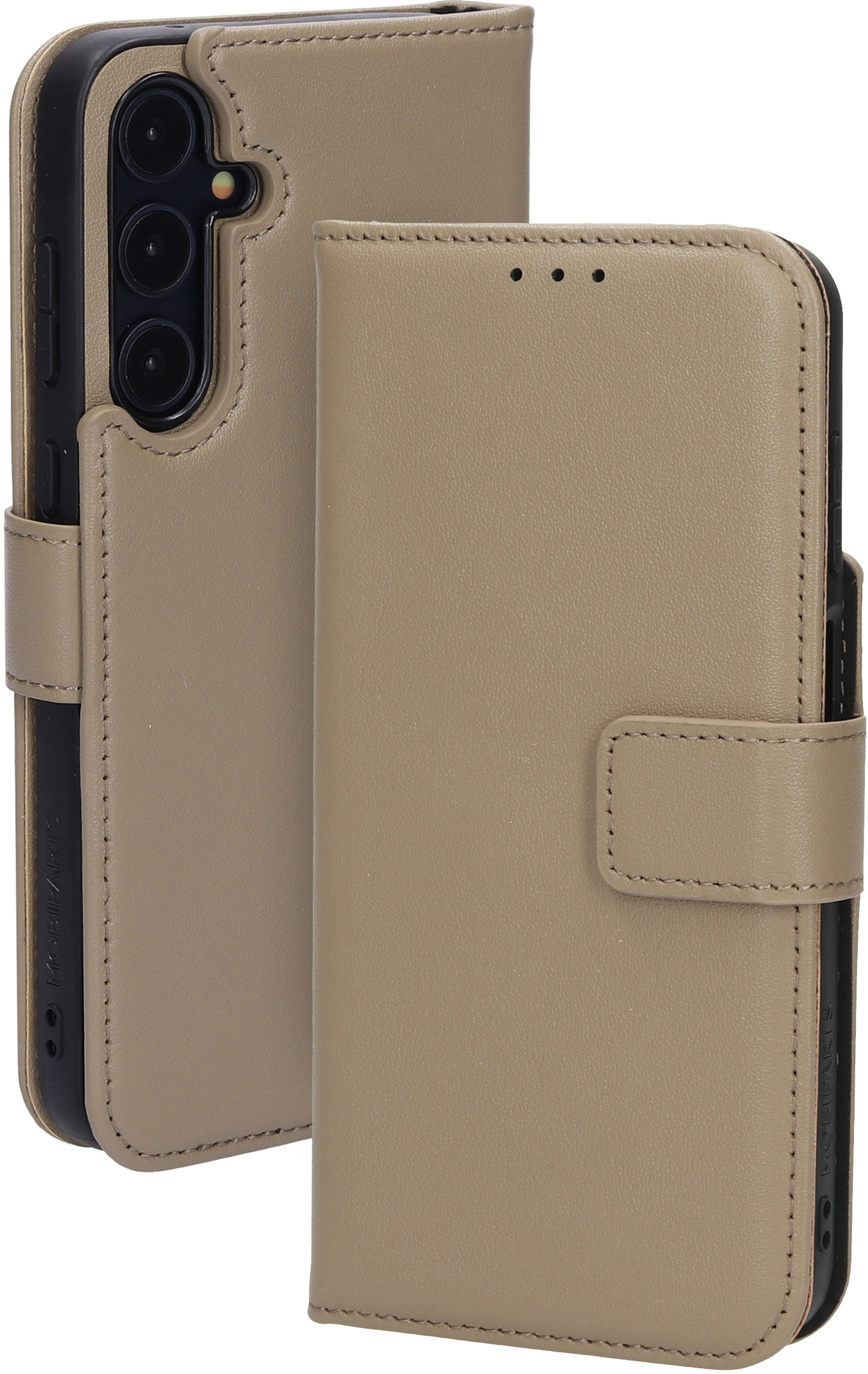 Mobiparts Leather 2 in1 Wallet Case Samsung Galaxy A55 Taupe
