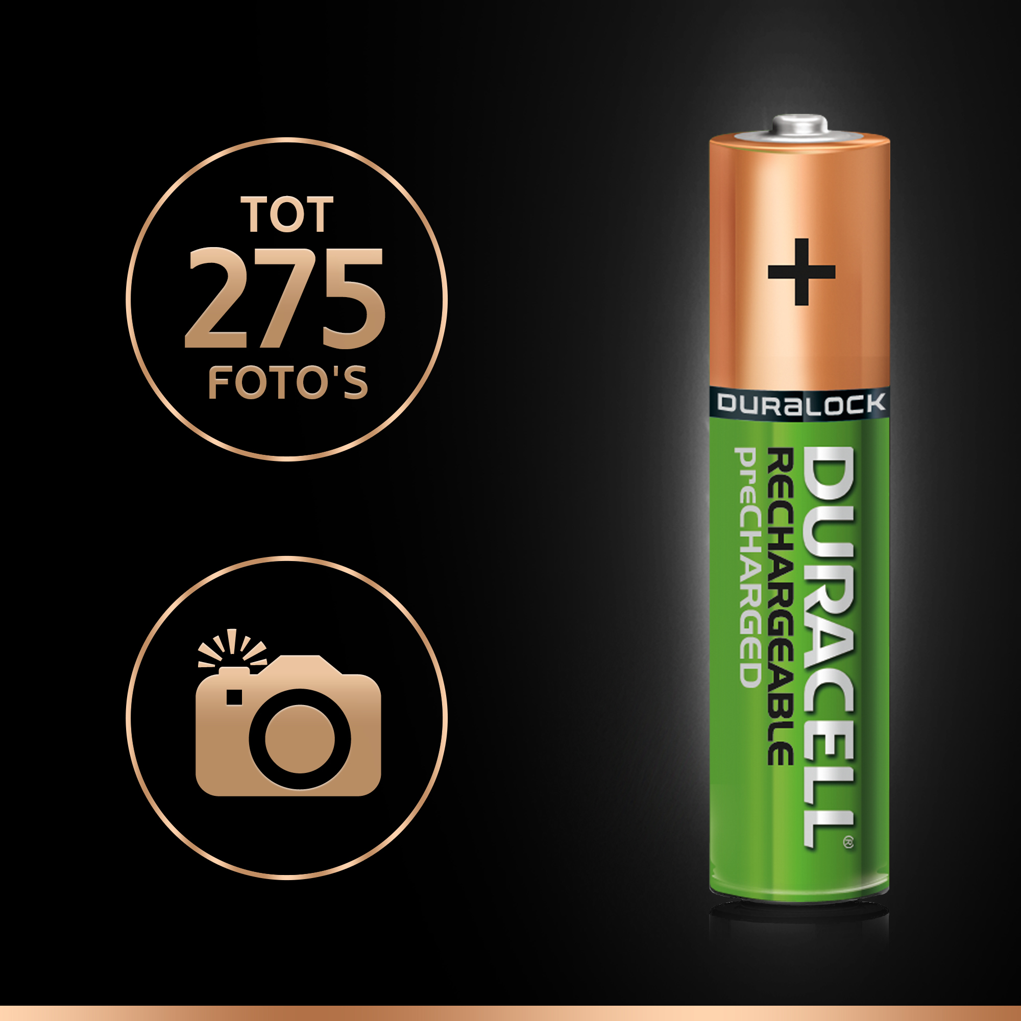 Duracell AAA Rechargeable 4-pack 800MAH