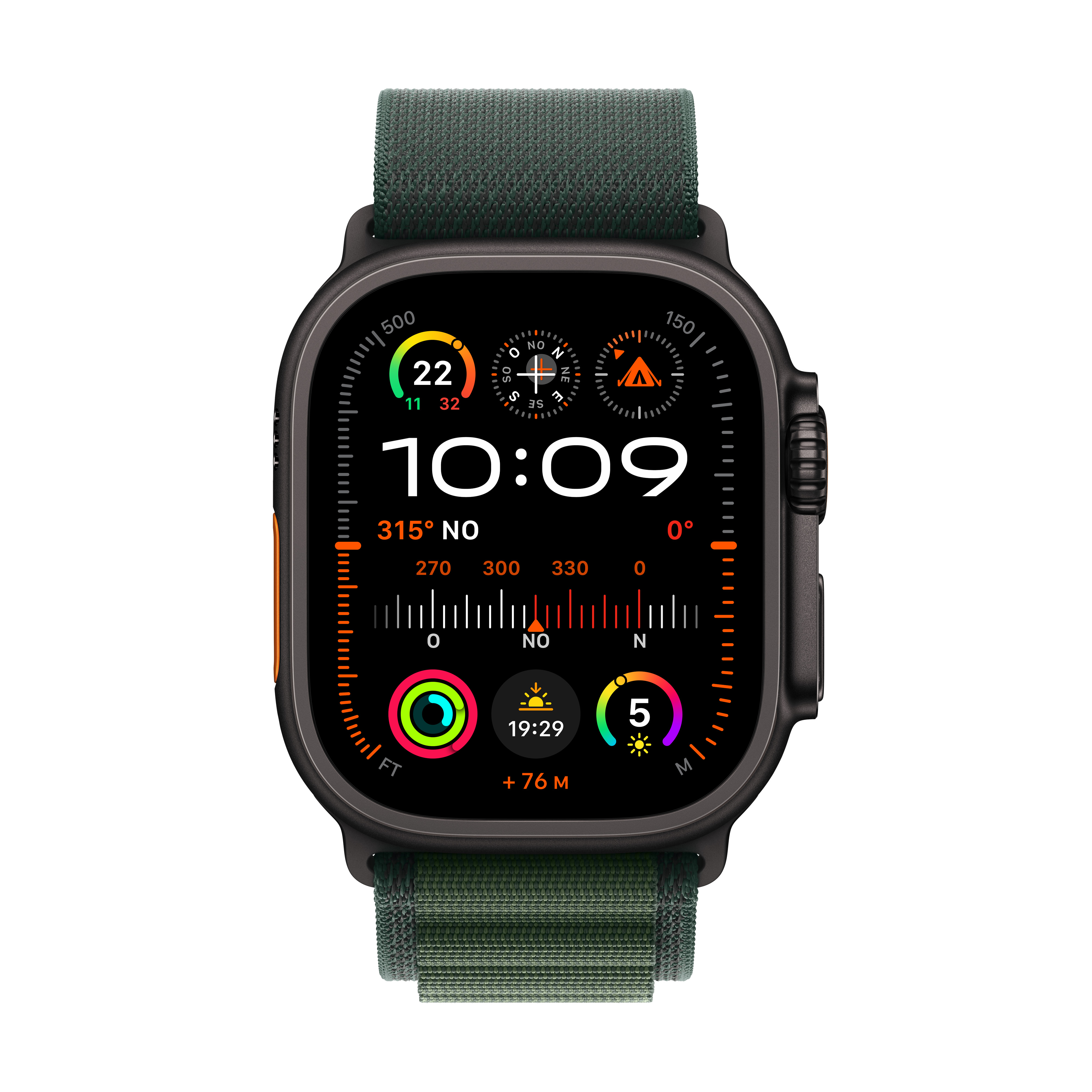 Apple Watch Ultra 2 OLED 49 mm Numérique 410 x 502 pixels Écran tactile 4G Noir GPS (satellite)