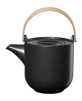 Theepot ASA 19370190 Coppa Kuro / houten handvat / 1L / zwart