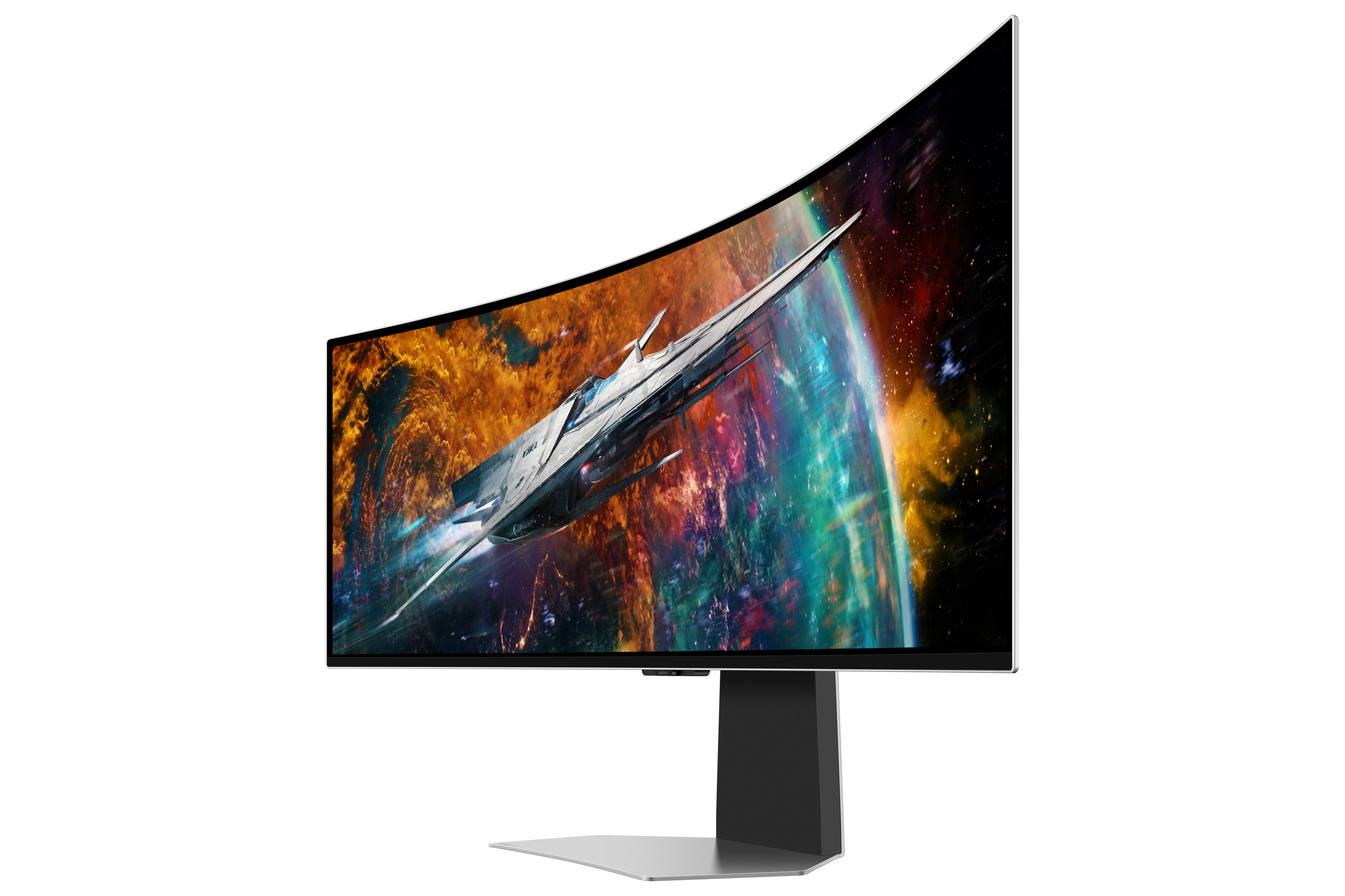 Samsung G95SC écran plat de PC 124,5 cm (49") 5120 x 1440 pixels Dual QHD OLED Argent