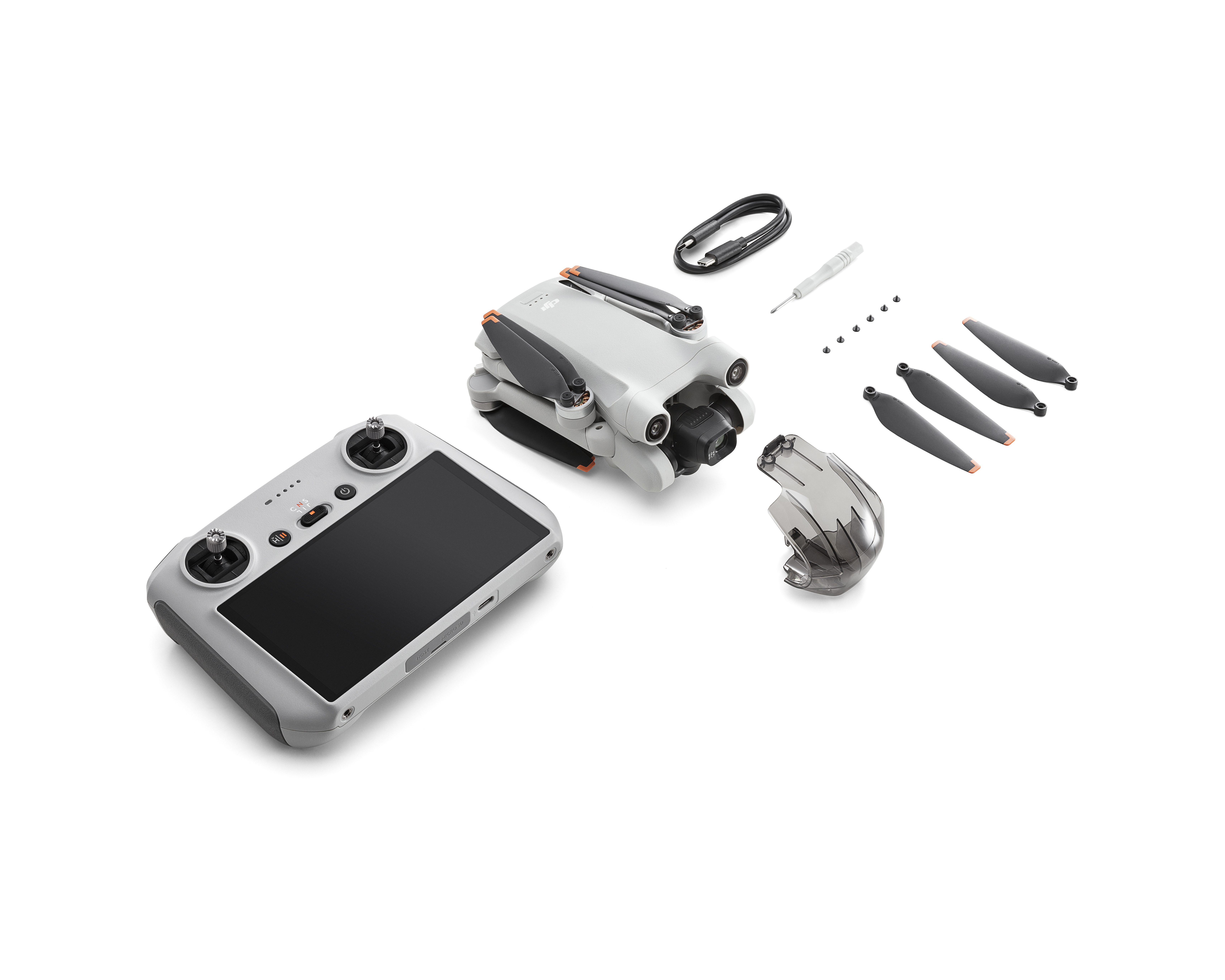 DJI Mini 3 Pro (RC RM330) 4 rotors Quadcoptère 48 MP 3840 x 2160 pixels 2453 mAh Noir, Blanc