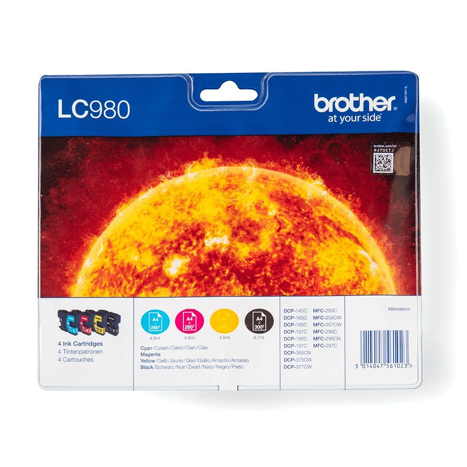 Inktpatroon BROTHER LC980VALBP Value Pack