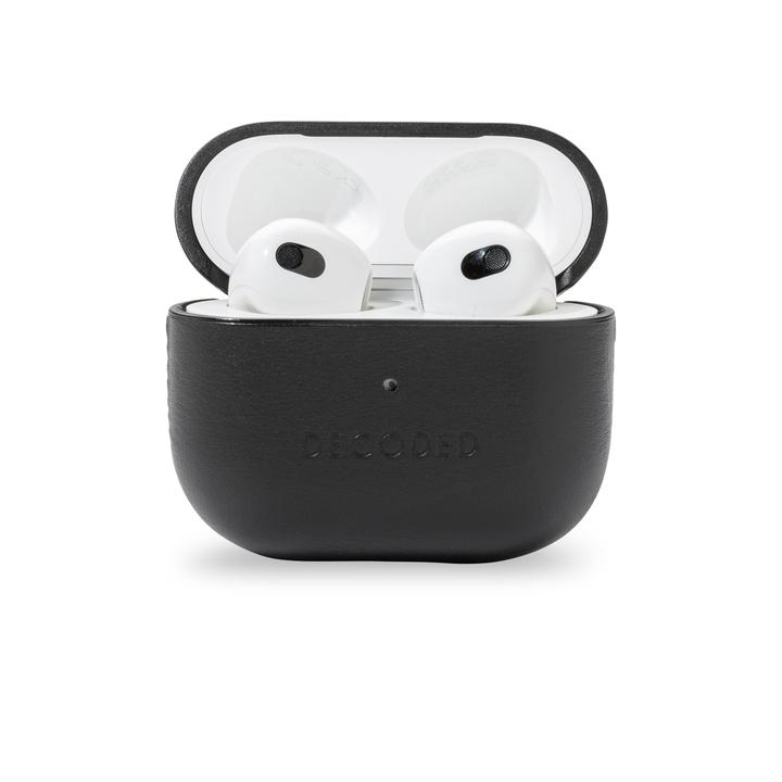 DECODED leather Aircase | Airpods 3rd Gen zwart