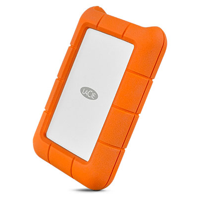 LaCie Rugged USB-C externe harde schijf 2 TB 2.5" USB Type-C 3.2 Gen 1 (3.1 Gen 1) Oranje, Zilver