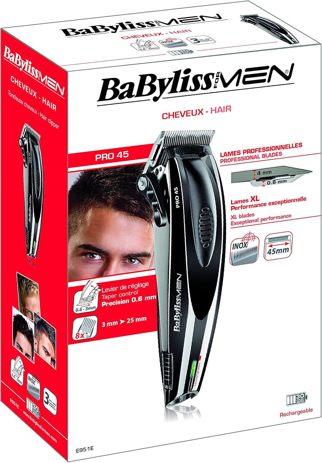 Tondeuse BABYLISS Pro E951E Pro 45