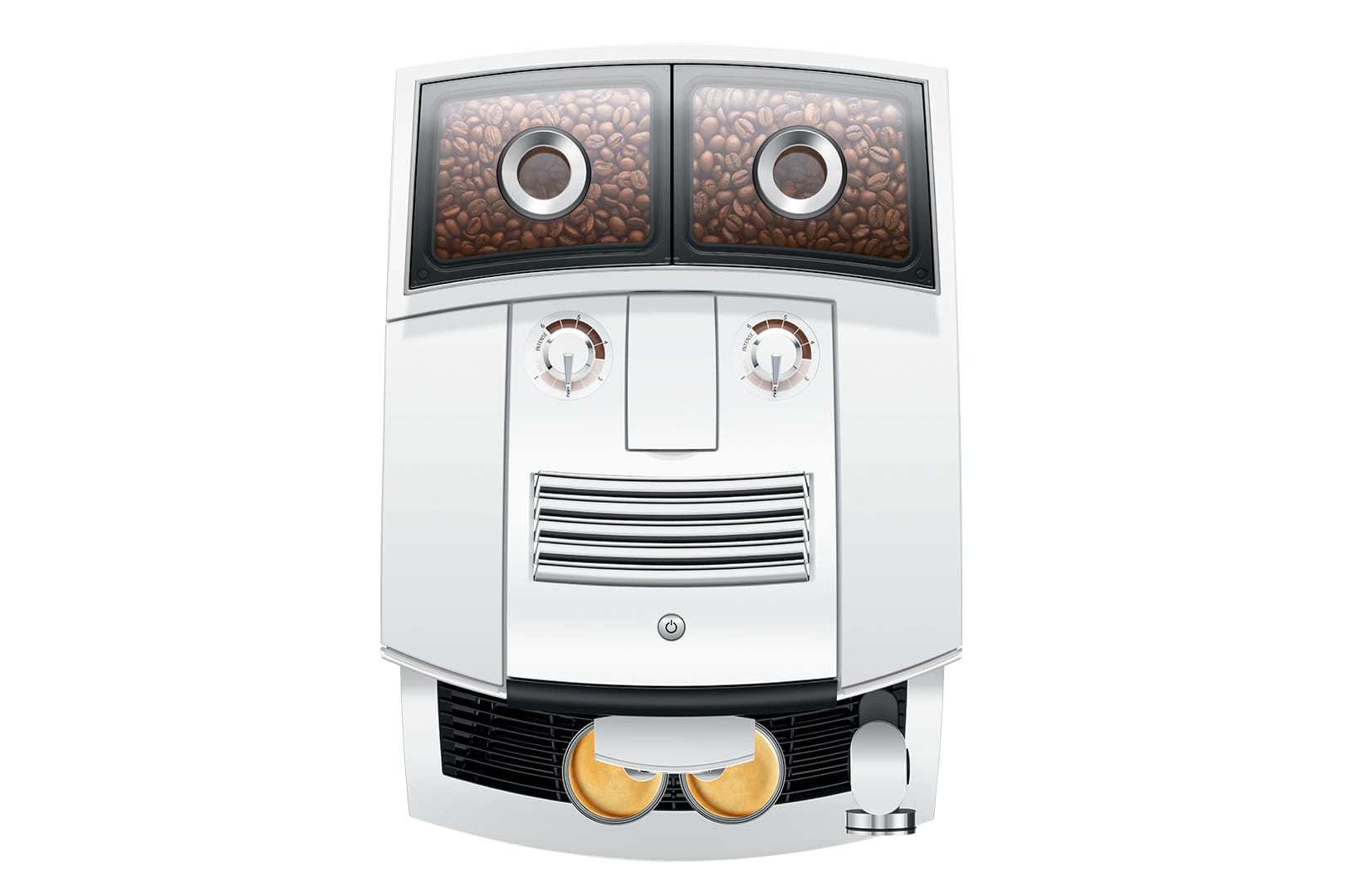 Espresso JURA 15594 J8 Twin Diamond White (EA)