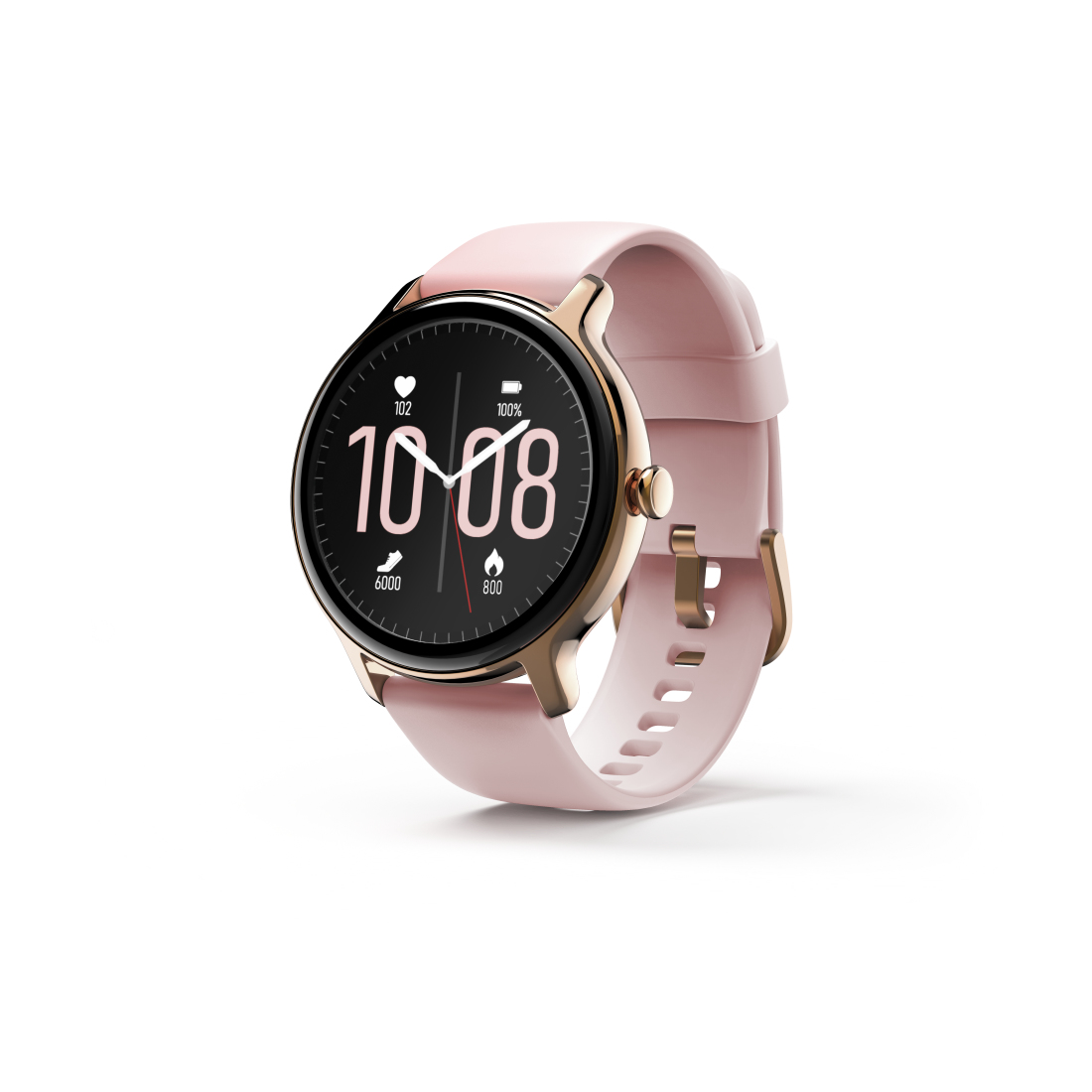 Hama Smartwatch Fit Watch 4910, waterdicht, hartslag, zuurstofgeh. bloed, rosé