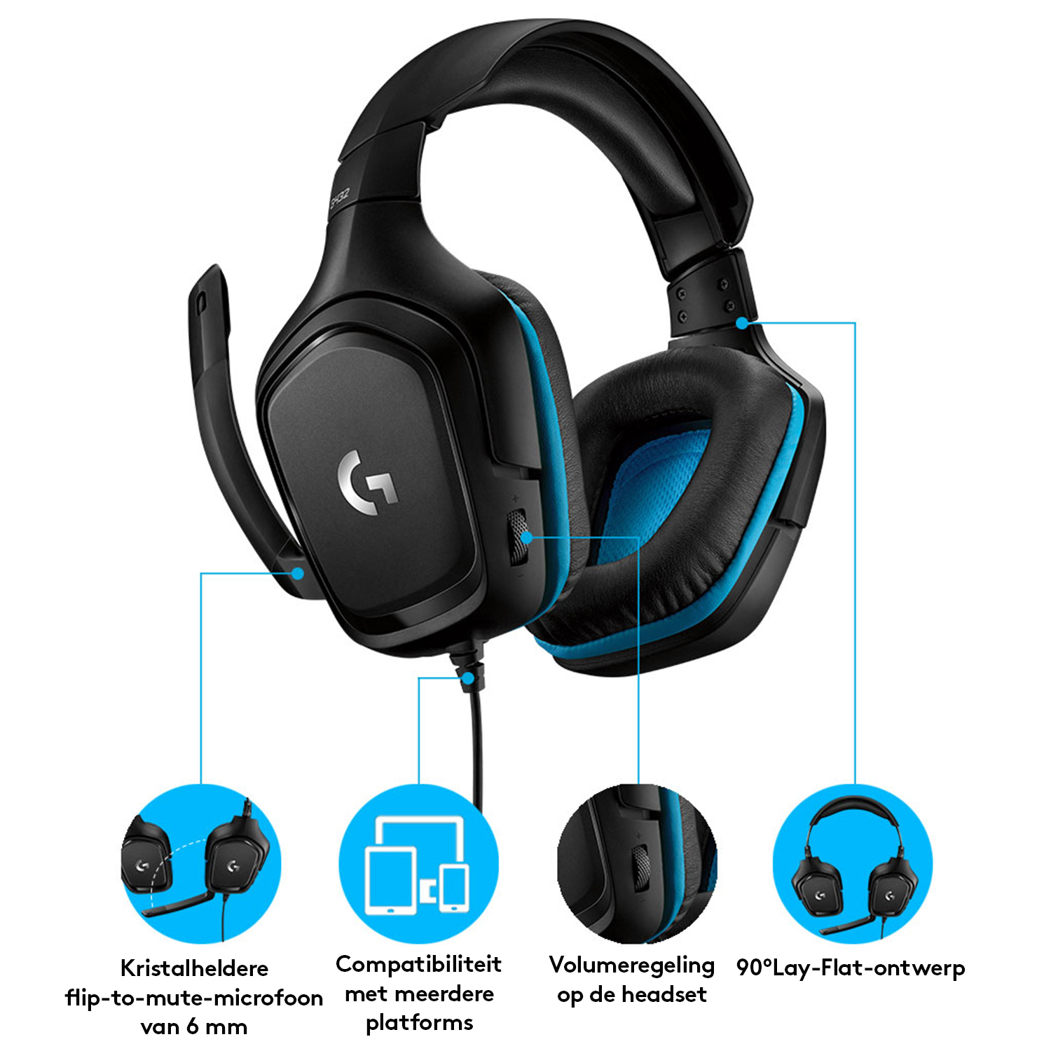 Logitech g432 gaming headset leatheratte