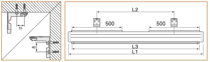 Projectiescherm PROJECTA Compact Electrol RF 129x230 mat wit